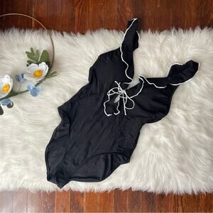 Robin Piccone Black & White One Piece Swimsuit NWT